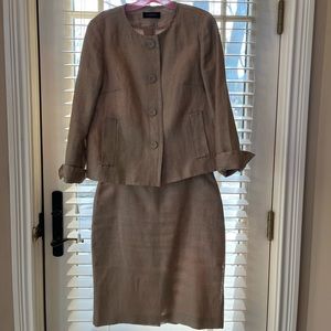 Talbots gold suit. Gorgeous!!